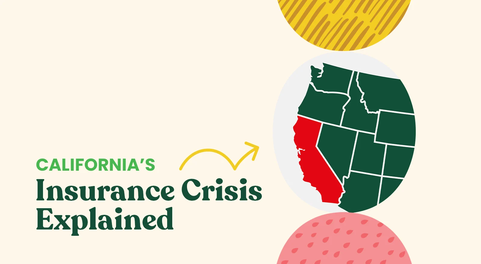 Illustrated image of the western United States with the state of California highlighted.