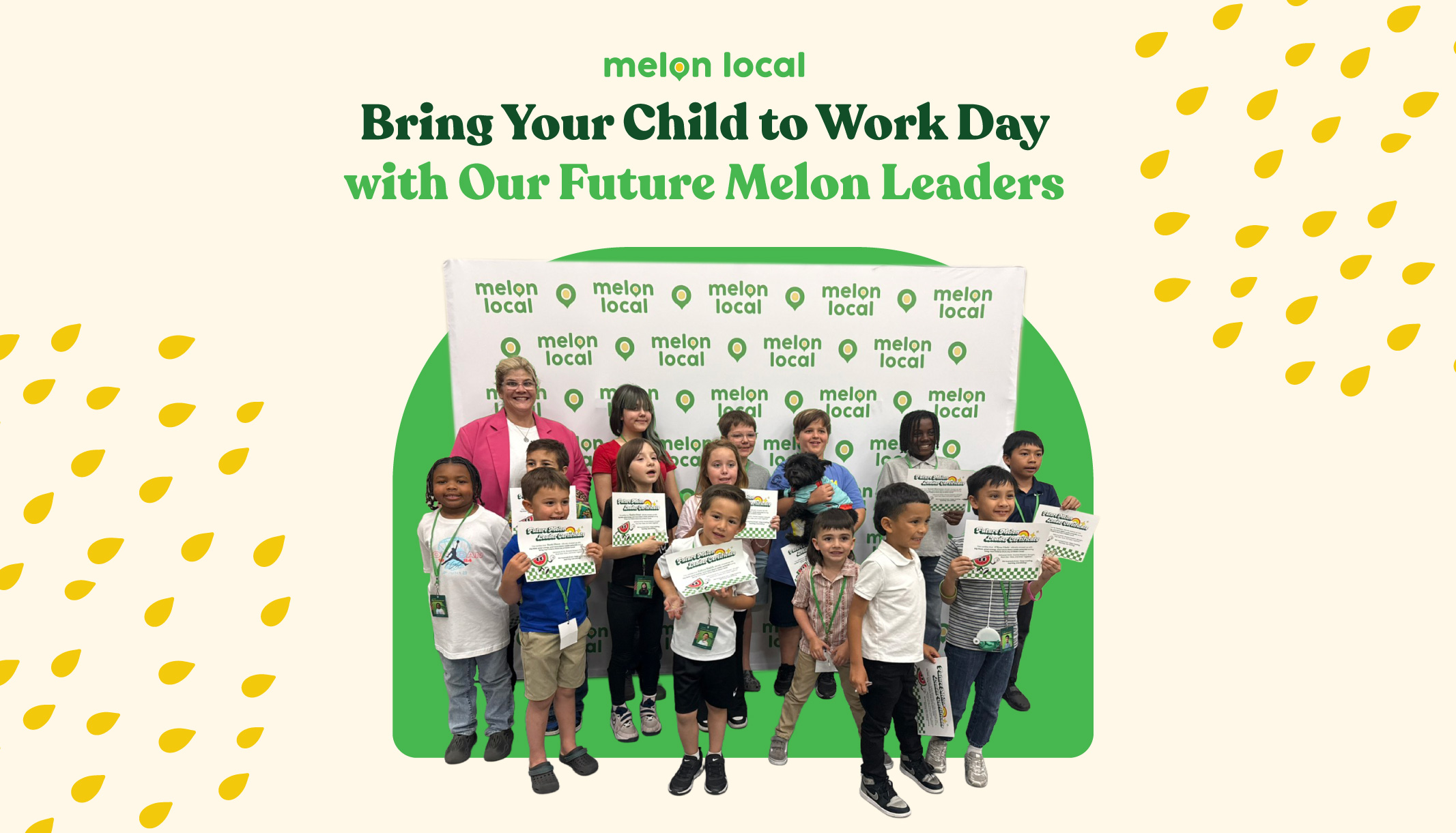Melon Local Bring Your Child to Work Day group photo